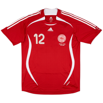 2006 Denmark Match Worn Home Shirt #12 (Helveg) v Poland
