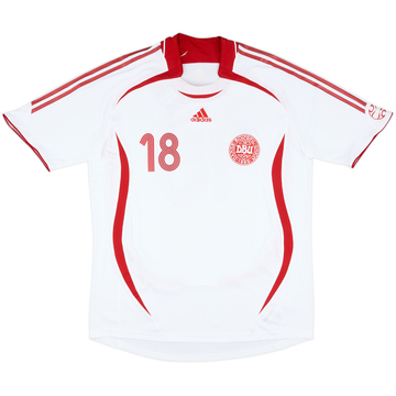 2008-10 Denmark Match Issue Home Shirt #18