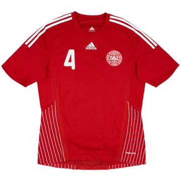 2008-10 Denmark Match Issue Home Shirt #4