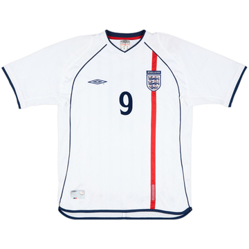 2001 England Match Issue Home Shirt #9 (Cole)