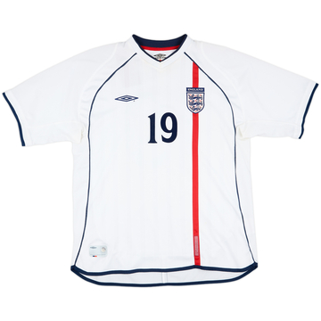 2001-02 England Match Issue Home Shirt #19