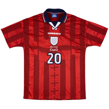 1997-99 England U-18 Match Issue Home Shirt #20