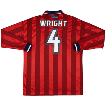 1999 England Match Issue World Youth Championship Away L/S Shirt Wright #4