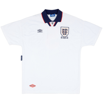 1993 England U-18 Match Issue Home Shirt #5 (Casper)