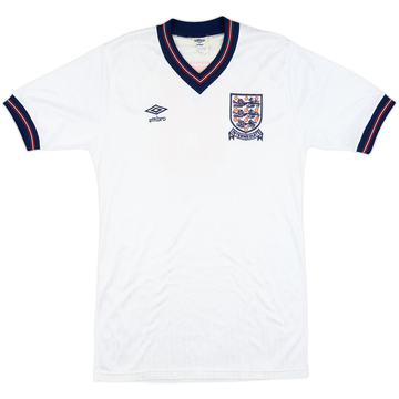 1986 England U-21 Match Issue European Championship Home Shirt #8 (v Denmark)