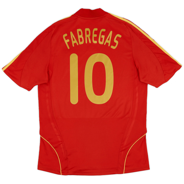 2007-09 Spain Home Shirt Fabregas #10