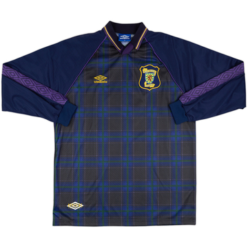 1994 Scotland Match Worn Home L/S Shirt #6 (Levein) v Holland