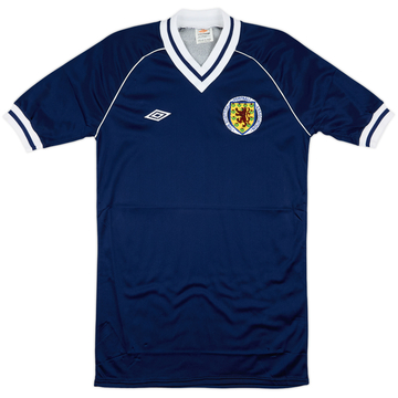 1985 Scotland Match Worn Home Shirt #14 (MacLeod) v England
