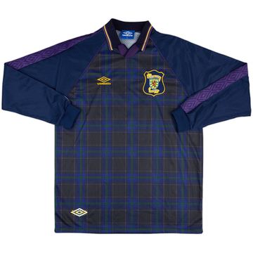 1996 Scotland Match Worn Home L/S Shirt #2 (McKimmie) v Denmark