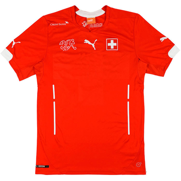 2014-15 Switzerland Player Issue Home Shirt (PRO Fit) - 8/10 - (S)
