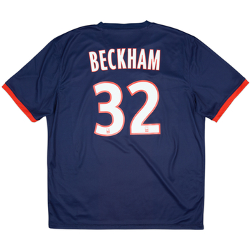 2013-14 Paris Saint-Germain Home Shirt Beckham #32 - 9/10 - (XL)