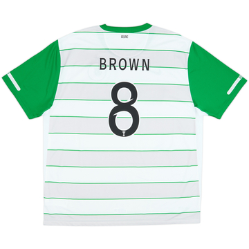 2011-12 Celtic Away Shirt Brown #8 - 9/10 - (XXL)