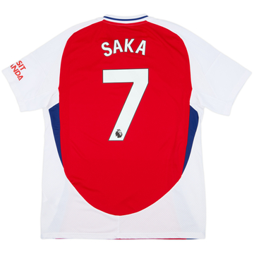 2024-25 Arsenal Home Shirt Saka #7 - 9/10 - (L)