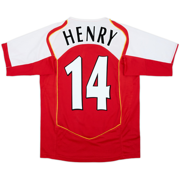 2004-05 Arsenal Home Shirt Henry #14 - 7/10 - (XL.Boys)