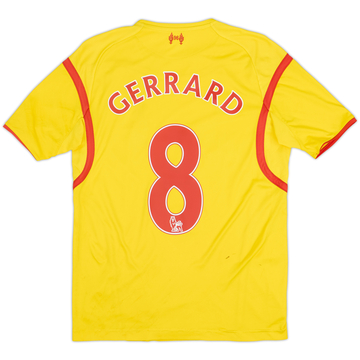 2014-15 Liverpool Away Shirt Gerrard #8 - 6/10 - (XL.Boys)