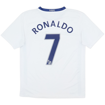 2008-10 Manchester United Away Shirt Ronaldo #7 - 8/10 - (XL.Boys)