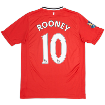 2011-12 Manchester United Home Shirt Rooney #10 - 9/10 - (XL.Boys)