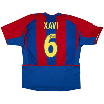 2002-03 Barcelona Home Shirt Xavi #6 - 9/10 - (XL)