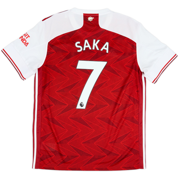 2020-21 Arsenal Home Shirt Saka #7 - 7/10 - (L)