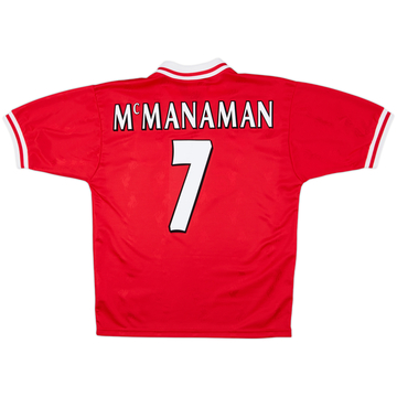 1996-98 Liverpool Home Shirt McManaman #7 - 8/10 - (M)