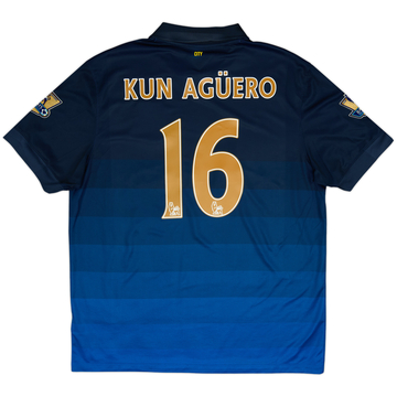 2014-15 Manchester City Away Shirt Kun Aguero #16 - 6/10 - (XL)