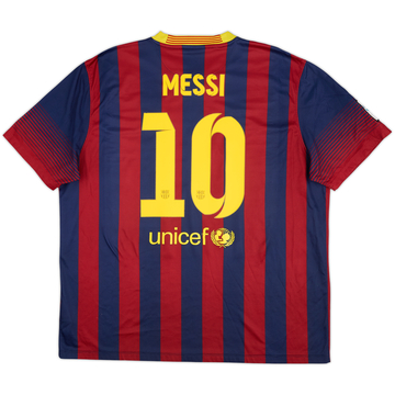 2013-14 Barcelona Home Shirt Messi #10 - 5/10 - (XXL)