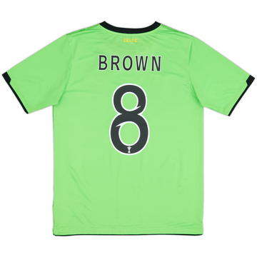 2010-11 Celtic Away Shirt Brown #8 - 9/10 - (XL.Boys)
