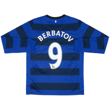 2011-13 Manchester United Away L/S Shirt Berbatov #9 - 8/10 - (XL.Boys)