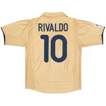2001-03 Barcelona Away Shirt Rivaldo #10 - 8/10 - (S)