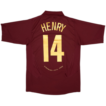 2005-06 Arsenal Home Shirt Henry #14 - 9/10 - (M)