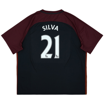 2016-17 Manchester City Away Shirt Silva #21 - 9/10 - (3XL)