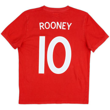2010-11 England Umbro Cotton Tee Rooney #10 - 7/10 - (M)