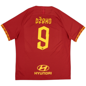 2019-20 Roma Home Shirt Dzeko #9 - 9/10 - (XL)
