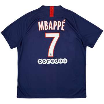 Camiseta de local del Paris Saint-Germain 2019-20 Mbappe #7 - 8/10 - (XL)