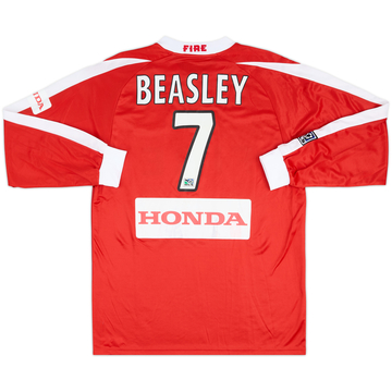 2003-04 Chicago Fire Match Issue Home L/S Shirt Beasley #7