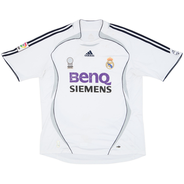 2006-07 Real Madrid Home Shirt - 4/10 - (XL)