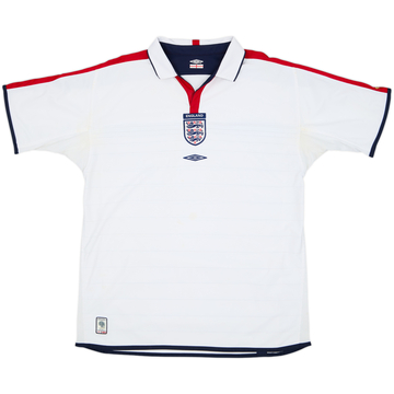 2003-05 England Home Shirt - 4/10 - (XL)