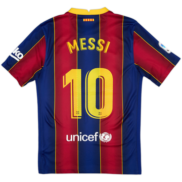 2020-21 Barcelona Home Shirt Messi #10 - 8/10 - (S)