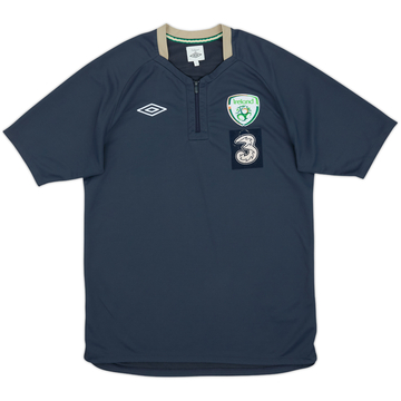 2010-11 Ireland Umbro Player Issue 1/4 Zip Polo Shirt - 8/10 - (L)