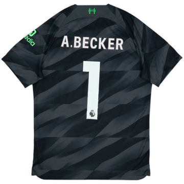2023-24 Liverpool GK S/S Shirt A.Becker #1 - 6/10 - (M)
