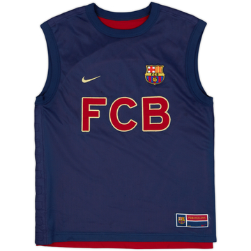 2001-02 Barcelona Nike Reversible Training Vest - 9/10 - (M)