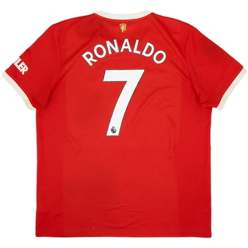 2021-22 Manchester United Home Shirt Ronaldo #7 - 8/10 - (XL)