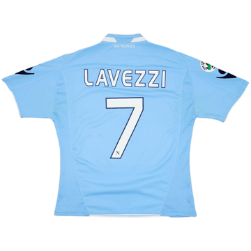 2009-10 Napoli Home Shirt Lavezzi #7 - 5/10 - (M)