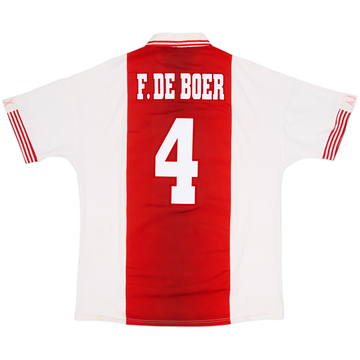 1997-98 Ajax Home Shirt F.De Boer #4 - 6/10 - (XL)