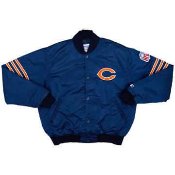 1980s Chicago Bears Starter Satin Varsity Jacket - 6/10 - (L)