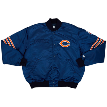 1980s Chicago Bears Starter Satin Varsity Jacket - 6/10 - (XL)