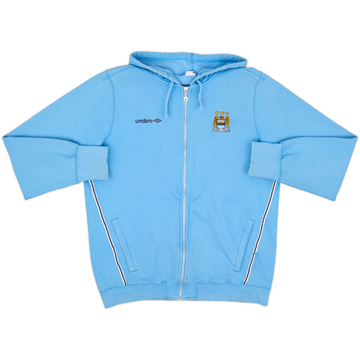 2010-11 Manchester City Umbro Hooded Zip Top - 8/10 - (XL)