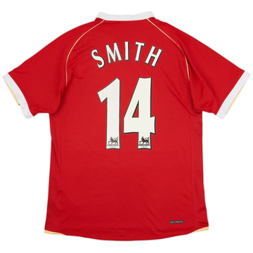 2006-07 Manchester United Home Shirt Smith #14 - 7/10 - (S)