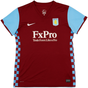 2010-11 Aston Villa Home Shirt - 8/10 - (Women's L)