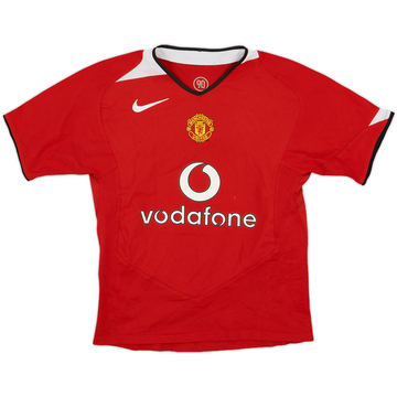 2004-06 Manchester United Home Shirt - 7/10 - (S.Boys)